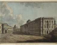 Alexeyev Fiodor View of the Senate Arsenal Buildings and St Nicholas Gate in the Moscow Kremlin - Hermitage
